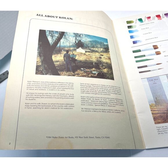 Walter Foster Art Book Special Effects In Watercolors #207 Kolan Peterson Vtg - Picture 4 of 9